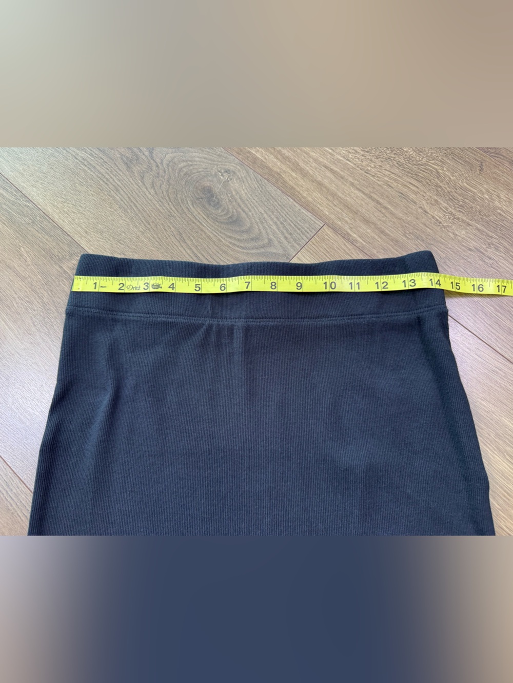 Standard James Perse Midi Rib Knit Pencil Skirt Black Size 3 (Large) - Picture 9 of 11